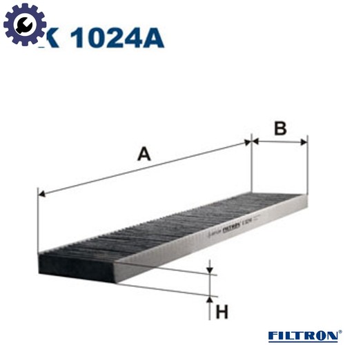 Filter cabin air 1024a for - cabin,