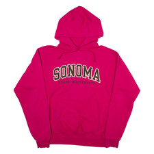 CHAMPION Sonoma State University Womens Pink Hoodie USA M