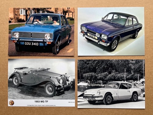 British cars press photographs - cars,