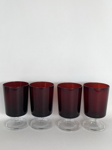 Vintage ruby red - ruby, luminarc