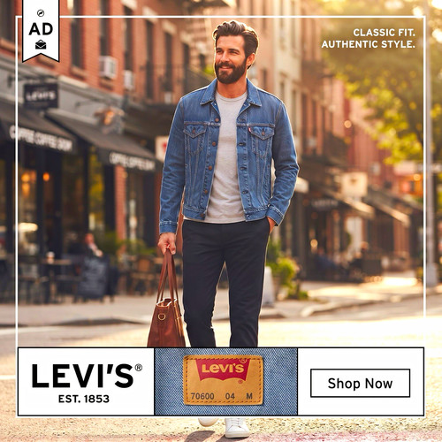 Levi 70500 men blue - blue, denim