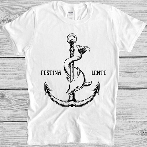 Festina lente symbol anchor - festina,