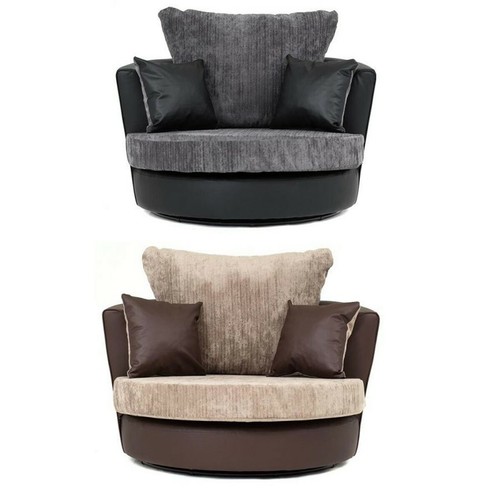 Fabric corner sofas - corner, grey