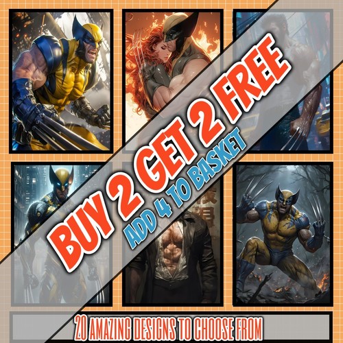 Wolverine men marvel posters - x,