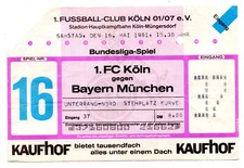 Ticket BL 1st FC Cologne v