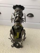 Metal Dog Wine Bottle Holder