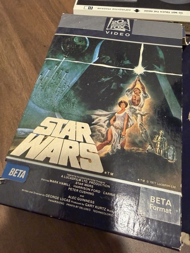 Star wars 1977 betamax - betamax, tape