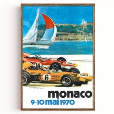 1970 Monaco Grand Prix Poster