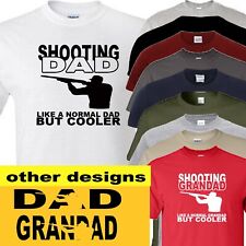 shooting t shirt dad or grandad various designs novelty gun sports
