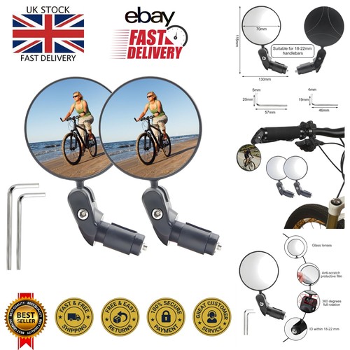 Lightweight pcs bike mirrors - 2,