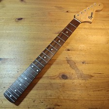 Vintage 2002 Squier By Fender Stratocaster Guitar Neck Rosewood Relic Big He #12