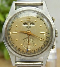 Vintage Heuer Triple Date Calendar Ref. 1806 Bumper Movement Watch