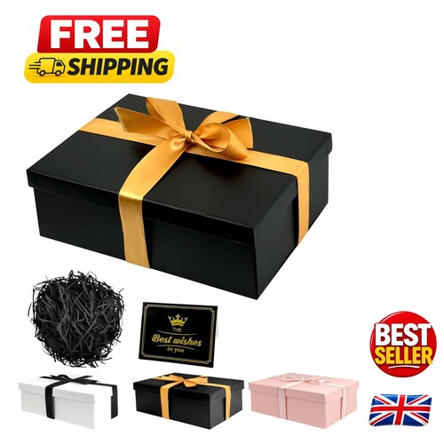 Black gift boxes with - lids,