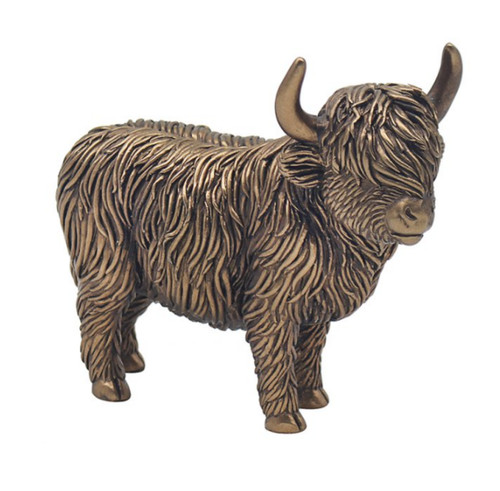Highland cow figurine stood - cow,