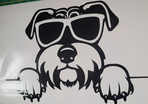 Schnauzer dog decal - schnauzer,