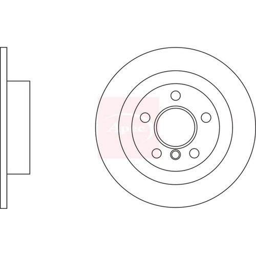 Brake discs solid - 2x,
