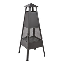 Outdoor metal chimenea fire - metal,