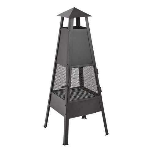 Outdoor metal chimenea - chimenea, fire