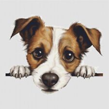 Jack Russell Terrier Puppy Dog. Large, Modern, Original Cross Stitch
