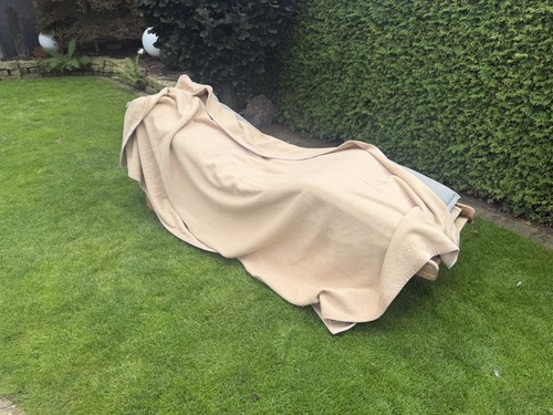 Natural hair blanket camel - xl,