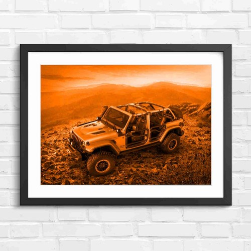 Green off road jeep 4x4 - off,