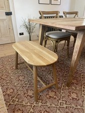 John Lewis 1-2 Seater Dining Bench Solid Oak - Can Deliver RRP165