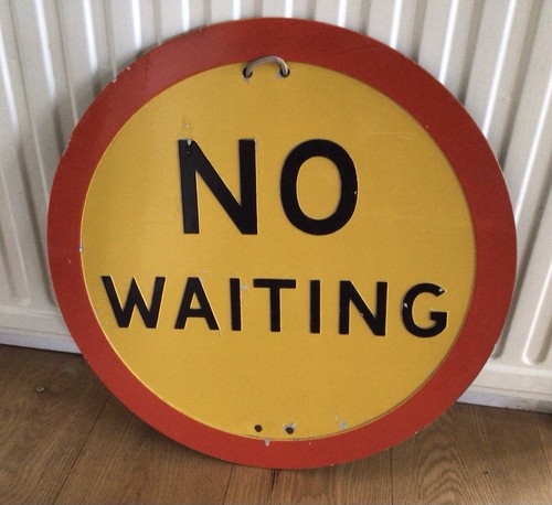 Old road sign from - old,