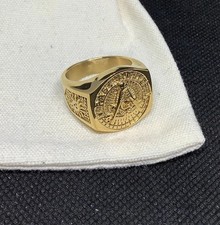 Vintage style masonic ring - style,