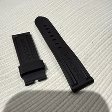 Genuine brown rubber Panerai watch strap 24mm
