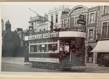 Postcard size Photo Tram at
