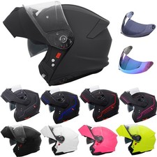 ZORAX Safari Modular Flip Up Motorcycle Helmet & Extra Outer Visor Optional