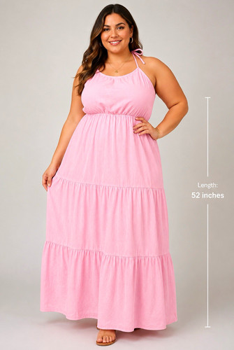 Unbranded women pink tiered - unbranded,