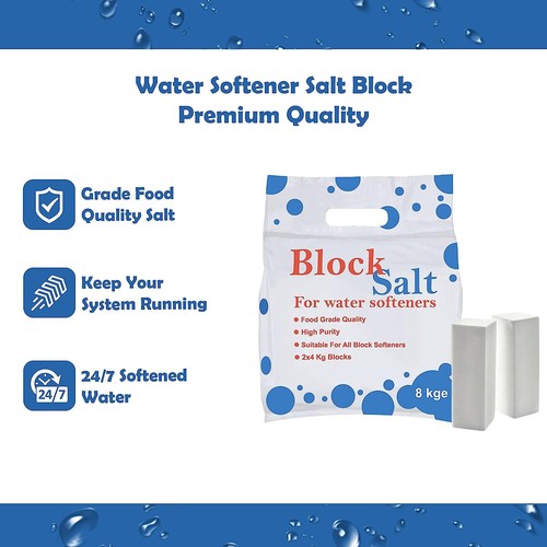 Water softener block salt - block,