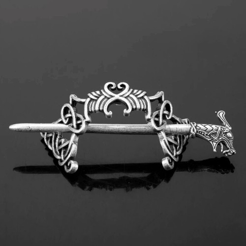 Viking hair pin celtic - viking, dragon