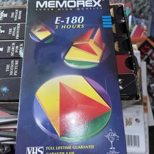 Memorex vhs video tape E-180 3