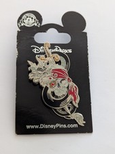 Pirates Of The Caribbean Disney Enamel Pin Badge With Sliding Sword