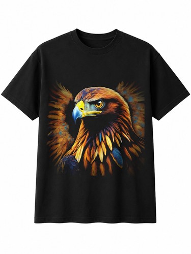 Psychedelic golden eagle - golden, with