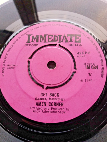 Amen corner get back - 'get, back'