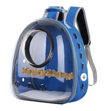 Bird Parrot Carrier Transport Backpack Travel Cage Carry Box Bag with Perch
