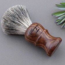 NEW - 100% Original BADGER HAIR SHAVING FOR MEN BRUSH IN WOOD HANDLE
