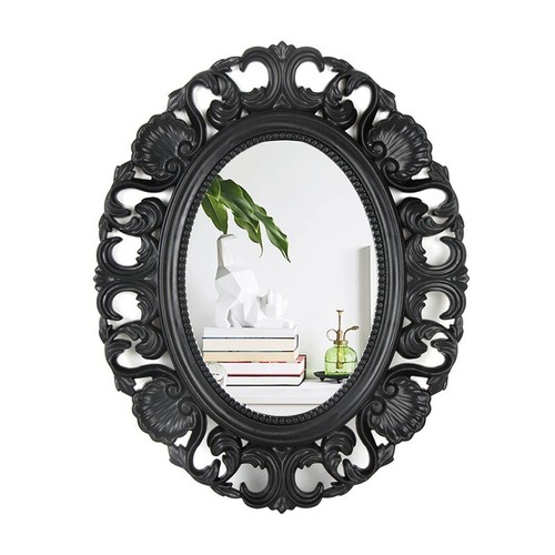 Oval baroque hanging mirror - hanging,