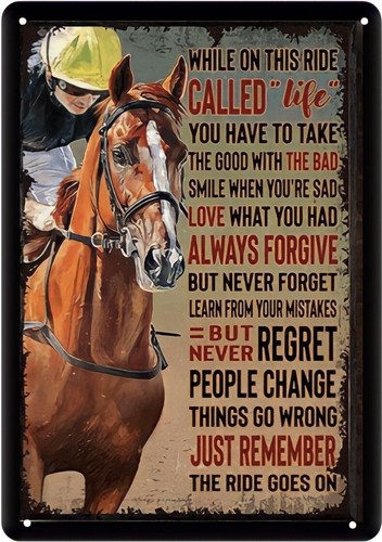 Horse jockey while on this - while,