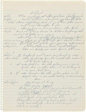 BRUCE SPRINGSTEEN Handwritten
