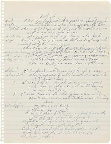 Bruce springsteen handwritten - bruce,