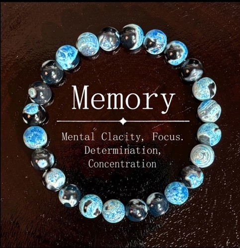 Memory aid bracelet blue fire - blue,
