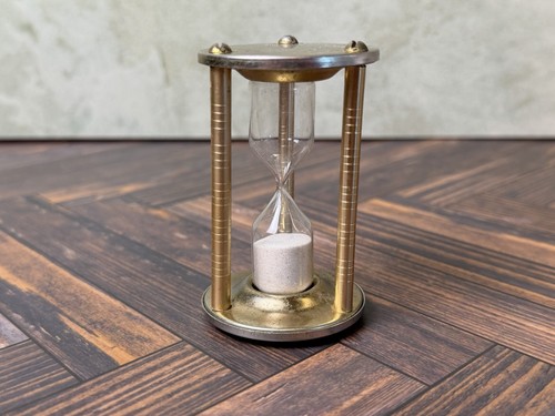 Vintage hourglass sand timer - sand,