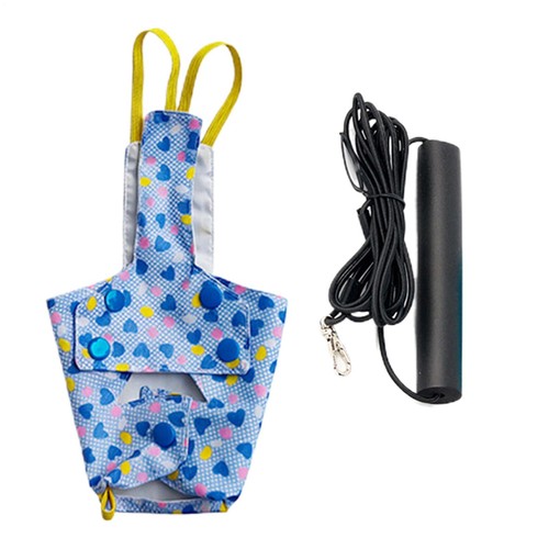 Washable bird harness leash - bird,