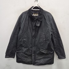 Barbour Martindale 8oz Wax Thornproof Waterproof Country Black Coat Jacket Large