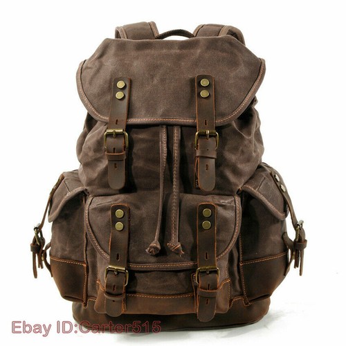 Vintage canvas backpack - canvas,