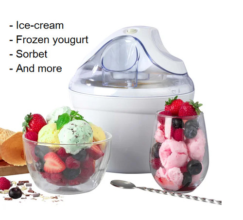 Ice cream maker machine sorbet - cream,